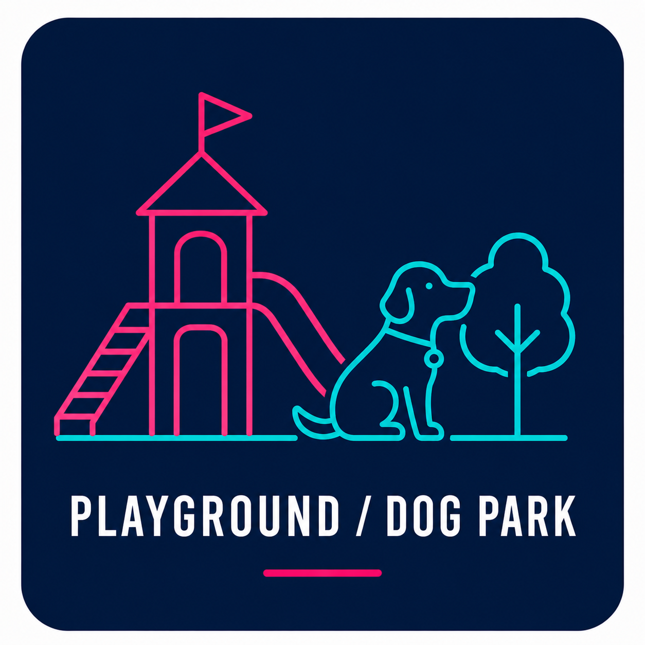 Playground and dog park